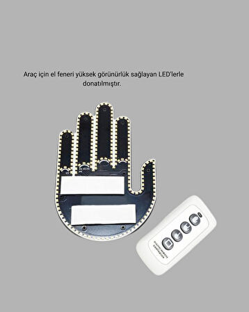 Uzaktan Kumandalı LED Jest Işığı – 3 Farklı Hareket Modu