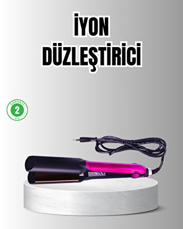 Profesyonel İyon Teknolojili Saç Düzleştirici – 220°C Hızlı Isınma ve LED Ekranlı Tasarım