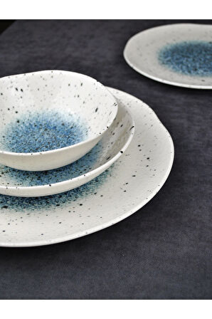 2 Kişilik 8 Parça Porselen Yemek Takımı Melina - Porselen Tabak Yemek Seti