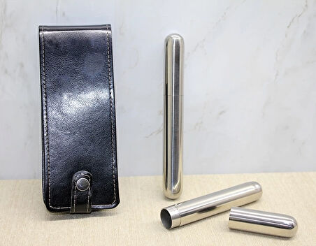 Deri Kılıflı İkili Paslanmaz Çelik  Tüpü Alk3890