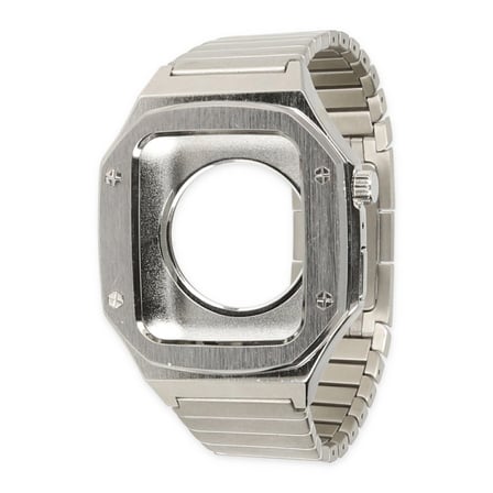 Apple Watch 45mm Kr409 Metal Kordon - Gümüş iegxx