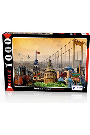 Adam Games Istanbul Kolaj 1000 Parça Puzzle Yapboz