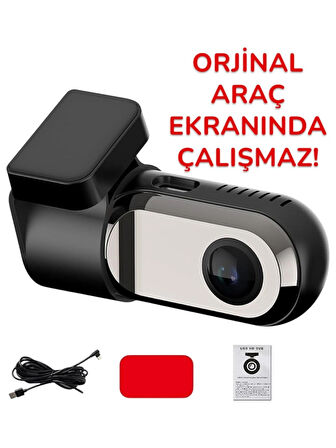 Getalink Android USB 1080P ADAS Destekli Araç İçi Kamera