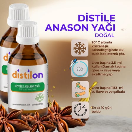 Distilon Distile Anason Yağı 100 ML X 2 ADET