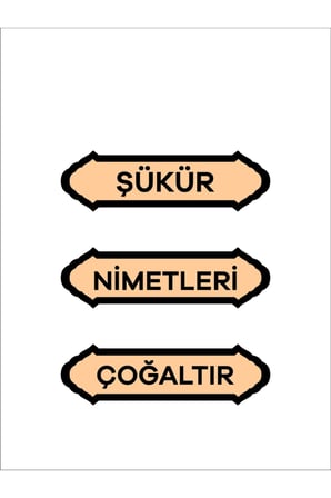 Şükür Nimetleri Çoğaltır Duvar Süsü Dekoratif Ahşap Duvar Süsü