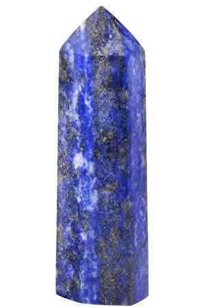 Sertifikalı 1.kalite Doğal Lapis Lazuli Taşı Piramit Kazık Obelisk Parça