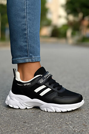 Çocuk Ortopedik Cırtlı Hafif  Unisex Sneaker Spor Ayakkabı
