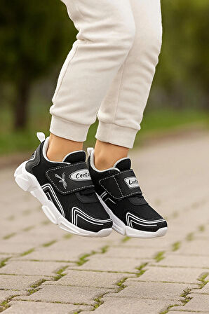 Çocuk Unisex Hafif Cırtlı Yumuşak Esnek Hafif Nefes Alabilen Ortopedik Sneaker Ayakkabı