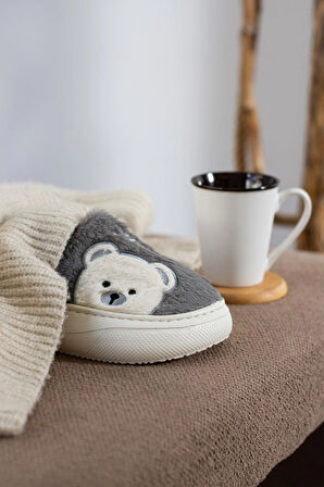 Kadın Peluş Panduf Kışlık Dikişli Yıkanabilir Sıcak Tutan Kürklü Kaymaz Rahat Taban Terlik