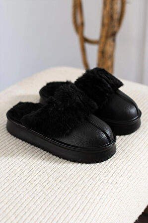 Kadın Cırtlı Çıkarılabilir Rahat Kaymaz Taban Ev Dış Mekan Peluş Terliği