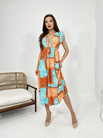 35 AVM 6592 ELBİSE-TURUNCU