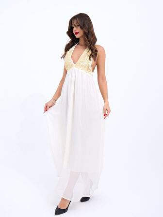 35 AVM 6856 ELBİSE-EKRU