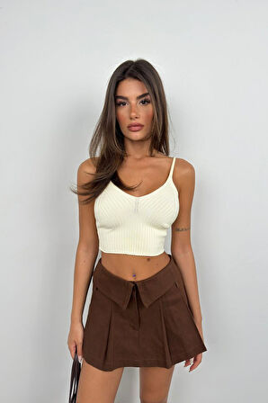 35 AVM V Yaka Crop Bluz