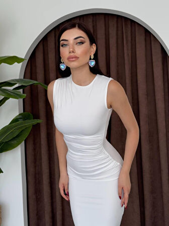 35 AVM Galanoy Elbise Büzgülü