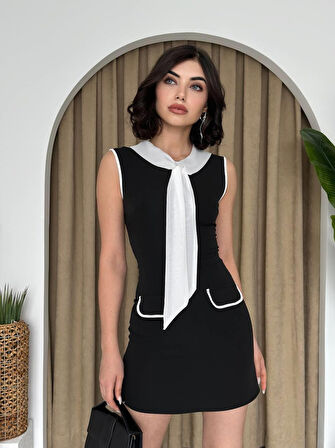 35 AVM Area Fularlı Elbise