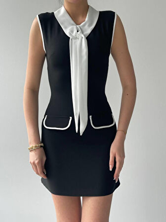 35 AVM Area Fularlı Elbise