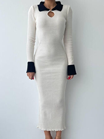 35 AVM Plauen Triko Elbise