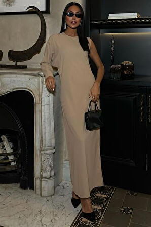 35 AVM Aethra Tek Kol Uzun Elbise 2693-8