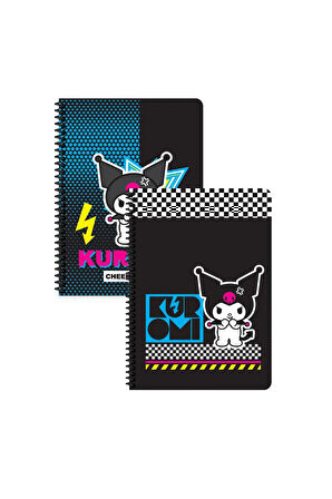Keskin Color Kuromi Kareli Defter Seti 2 Adet | 16,5 x 22,5 cm | Spiralli – 80 Yaprak