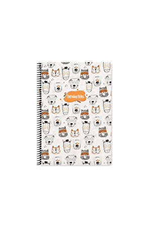Keskin Color Animal Friends Çizgili Defter (16.5 x 22.5 cm)