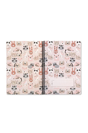 Keskin Color Animal Friends Çizgili Defter (16.5 x 22.5 cm)