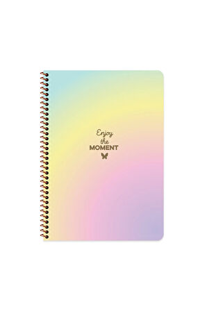 Keskin Color A4 Çizgili Spiralli Peri Tozu Defter | 80 Yaprak