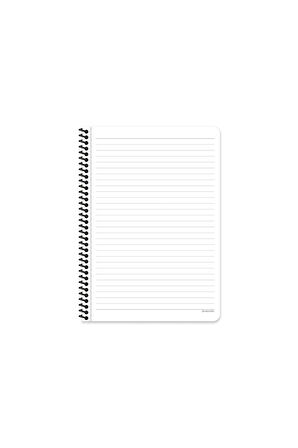 Keskin Color Peritozu Çizgili Stickerli Defter | 16,5 x 22,5 cm | Spiralli – 80 Yaprak