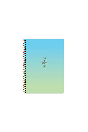 Keskin Color Peritozu Çizgili Stickerli Defter | 16,5 x 22,5 cm | Spiralli – 80 Yaprak