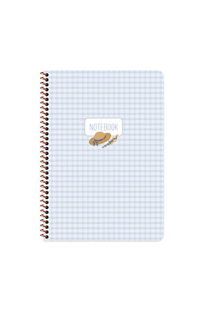 Keskin Color A4 Çizgili Stickerli Spiralli Pötikare Defter | 80 Yaprak