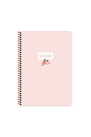 Keskin Color A4 Çizgili Stickerli Spiralli Pötikare Defter | 80 Yaprak