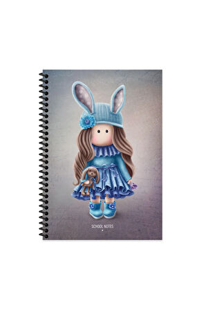 Keskin Color Tilda Çizgili Defter | 16,5 x 22,5 cm | Spiralli – 80 Yaprak