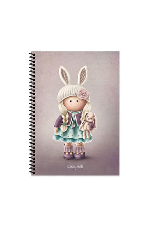 Keskin Color Tilda Çizgili Defter | 16,5 x 22,5 cm | Spiralli – 80 Yaprak