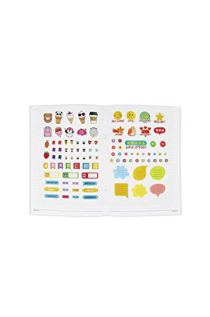 Keskin Color Kareli Stickerli Kraft Kapak 2'li Defter Set | 18,5 X 26 Cm | 50 Yaprak