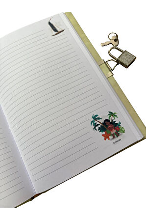 Keskin Color Moana Kilitli Hatıra Anı Defteri 14x20 cm – 80 Yaprak Sert Kapak
