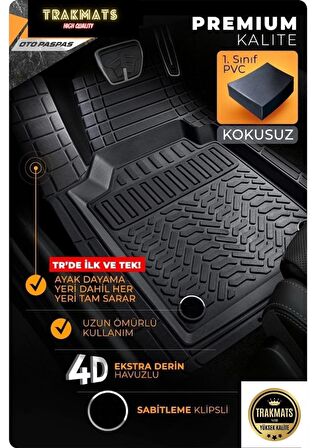 Nissan Juke 2020  UNİVERSAL OTO PASPAS 4D HAVUZLU YENİ ÜRETİM SİYAH ADK