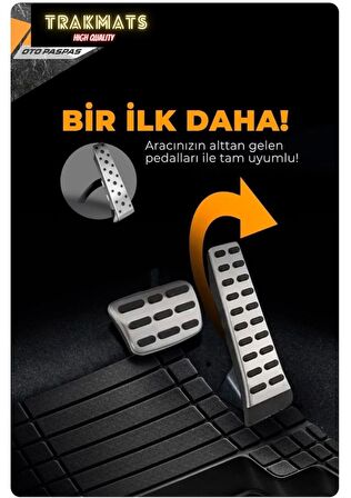 Peugeot 207 HB 2007  UNİVERSAL OTO PASPAS 4D HAVUZLU YENİ ÜRETİM SİYAH ADK