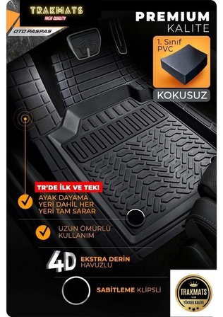 Toyota Corona 1992 - 1996 KESİLEBİLİR ÜNİVERSAL HAVUZLU KOKUSUZ OTO PASPAS ADK SİYAH