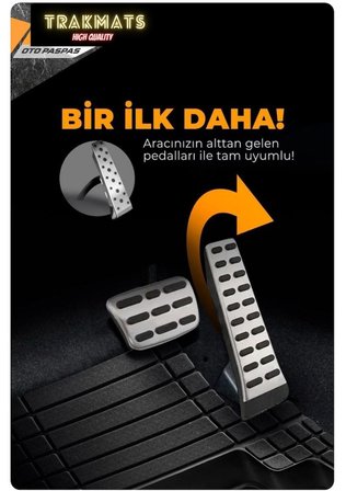 Toyota Corona 1992 - 1996 KESİLEBİLİR ÜNİVERSAL HAVUZLU KOKUSUZ OTO PASPAS ADK SİYAH