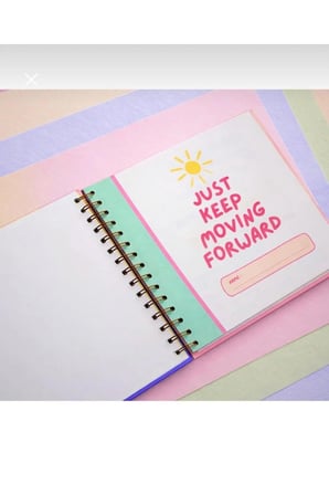 Spiralli Süresiz Planlayıcı - 19x19cm - Motivasyon ve Sticker Sayfaları
