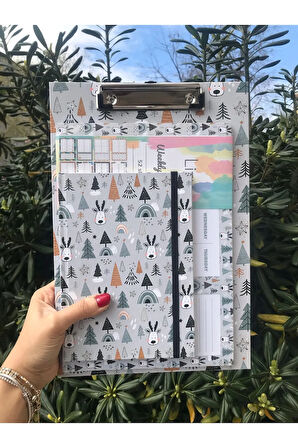 Atakids Lizy Sekreterlik Dosyası, Defter ve Haftalık Planlayıcı 3'lü Set
