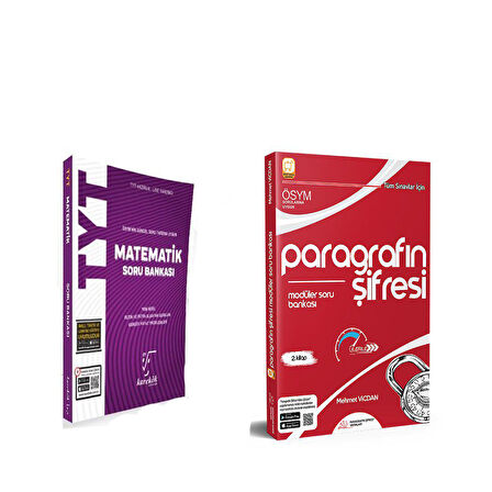 Karekök TYT Matematik ve Parağrafın Şifresi Modüler Soru Bankası 2 Kitap Set