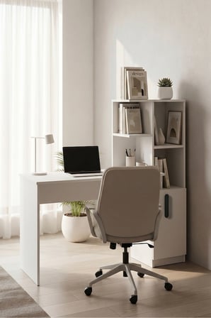 ADALIMODULES Ders Çalışma Masası 90 CM Kitaplıklı Çalışma Masası Öğrenci Masası Çalışma Masası
