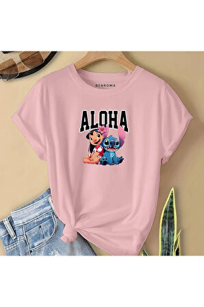 ALOHA BASKILI  ÇOCUK TİŞÖRT