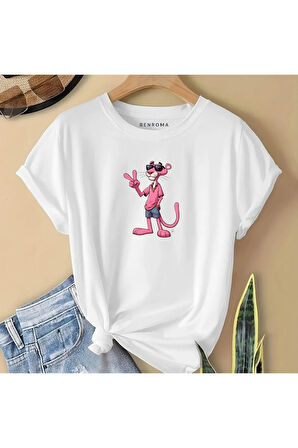 PEMBE KARAKTER BASKILI  ÇOCUK TİŞÖRT