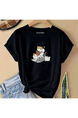MEOW BASKILI  ÇOCUK TİŞÖRT
