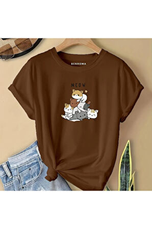 MEOW BASKILI  ÇOCUK TİŞÖRT