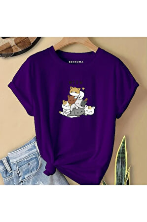 MEOW BASKILI  ÇOCUK TİŞÖRT