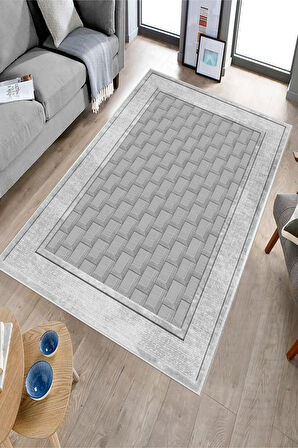 GRİ Kaymaz Taban Halı PB1186D