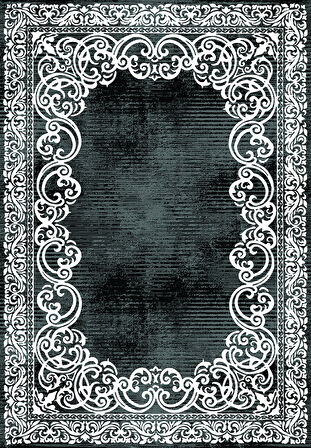 Kahverengi Dot Keçe Kaymaz Taban Eternity Salon Saçaksız Halı B1219