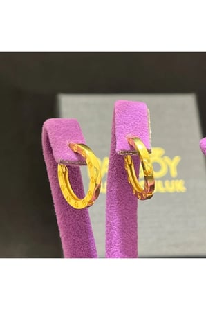 22 Ayar Altın Küpe Halka Küpe 3.40gr - K01082